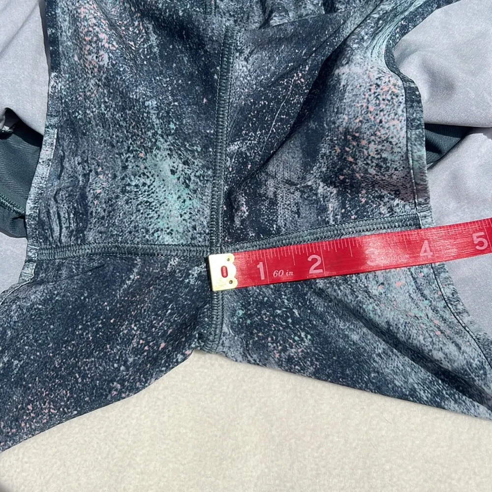 Lululemon Hotty Hot Short II *Long 4" Azurite Mint Tint Multi / Mystic Green 6 - Picture 9 of 15